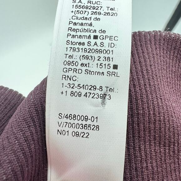 Athleta BUNDLE lot Aurora Shine tight Black & Cabernet Marble Seamless sz small - Picture 10 of 14